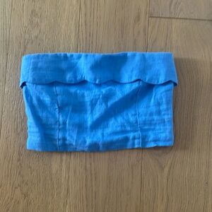 Abercrombie & Fitch XXS Strapless Linen Top